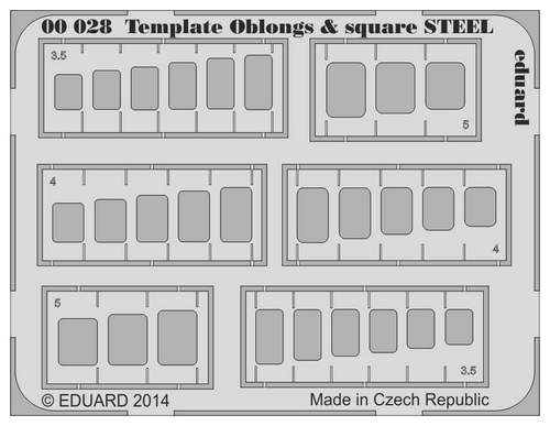 ED00028 TEMPLATE OBLONGS & SQUARE STEEL KIT SURFACE UPGRADE TOOL <DIV STYLE=DISPLAY:NONE>G2B3900028</DIV>